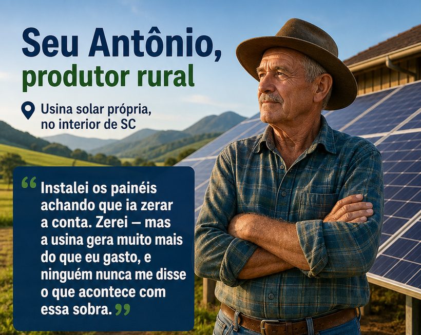 Gerador com excedente
